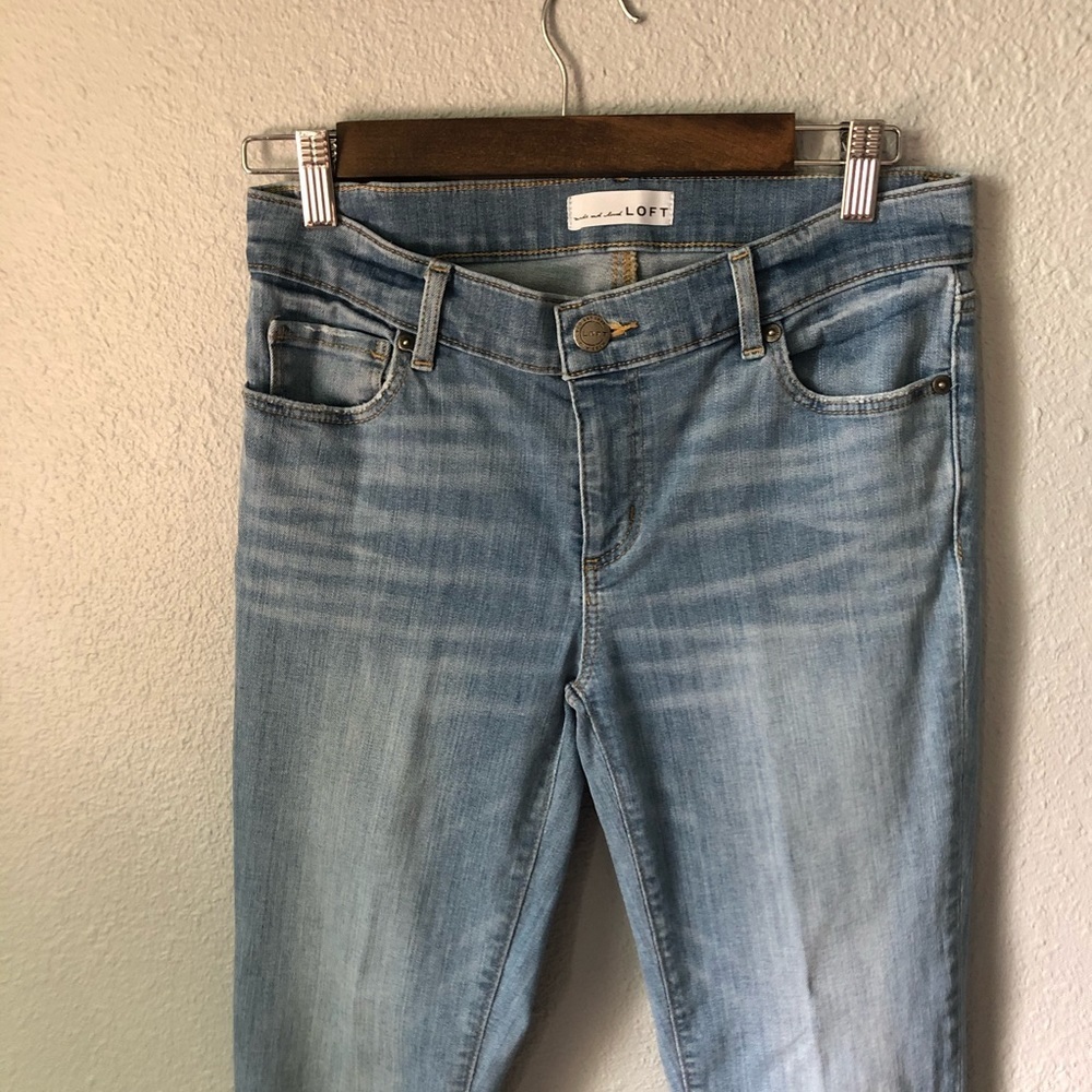 LOFT Modern Skinny Cropped Jeans size 26 - Picture 2 of 6